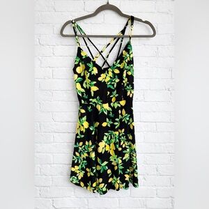 Nine Britton Black and Yellow Mini Dress